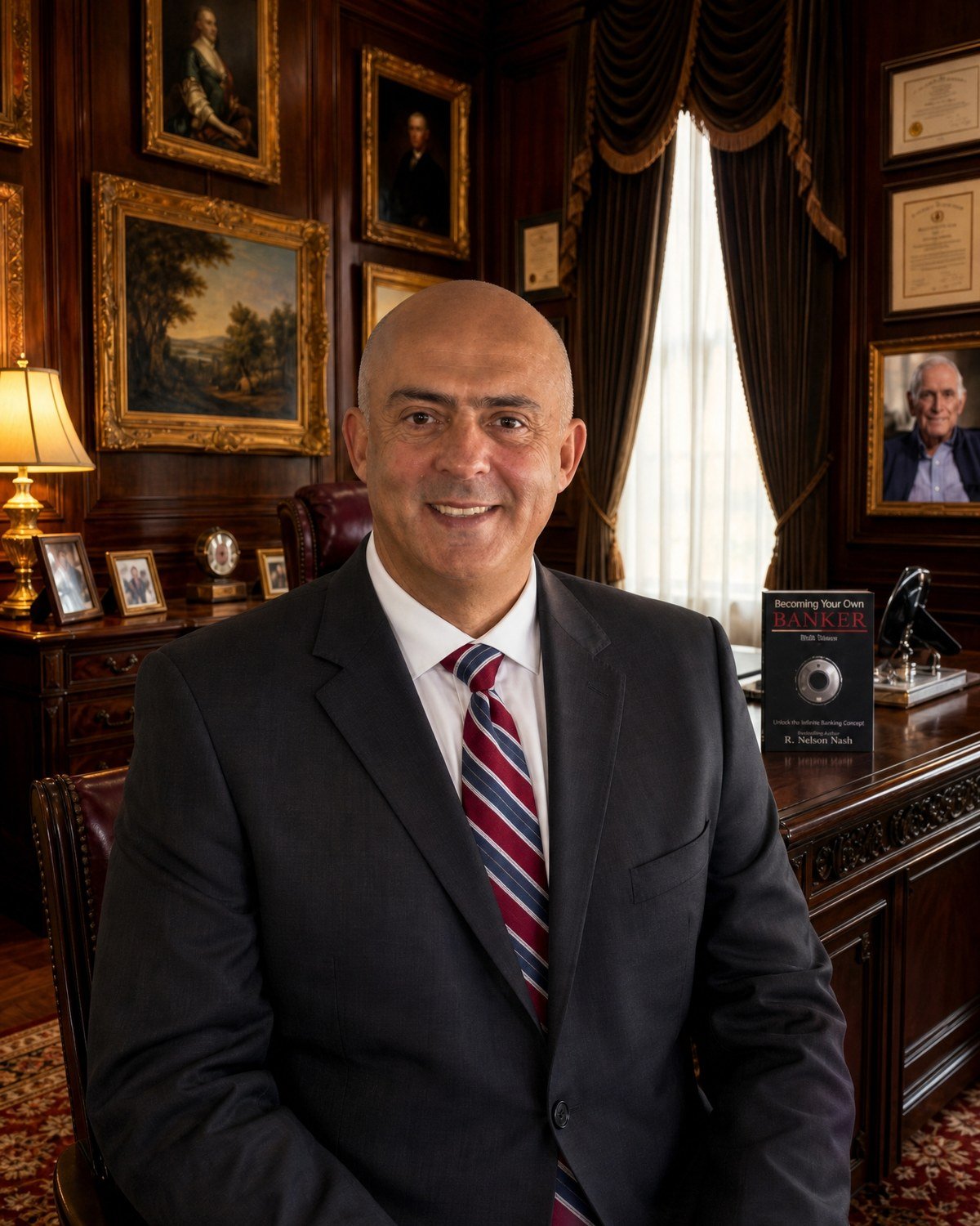 Jose Salloum, Financial Security Advisor and Authorized IBC Practitioner, in his office